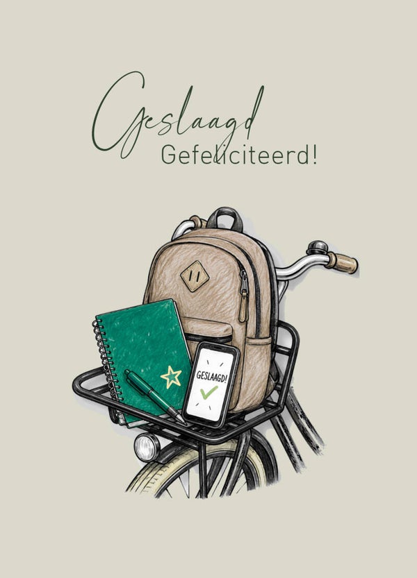 Ansichtkaart Geslaagd5