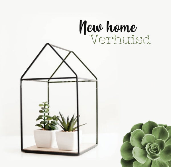 Wenskaart 11x11 - Home
