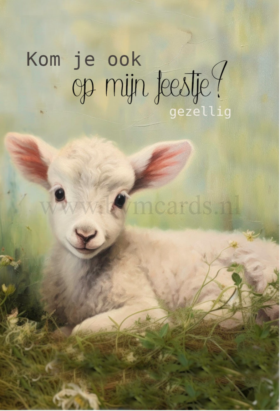 Kaartjes (5 stuks) Lammetje
