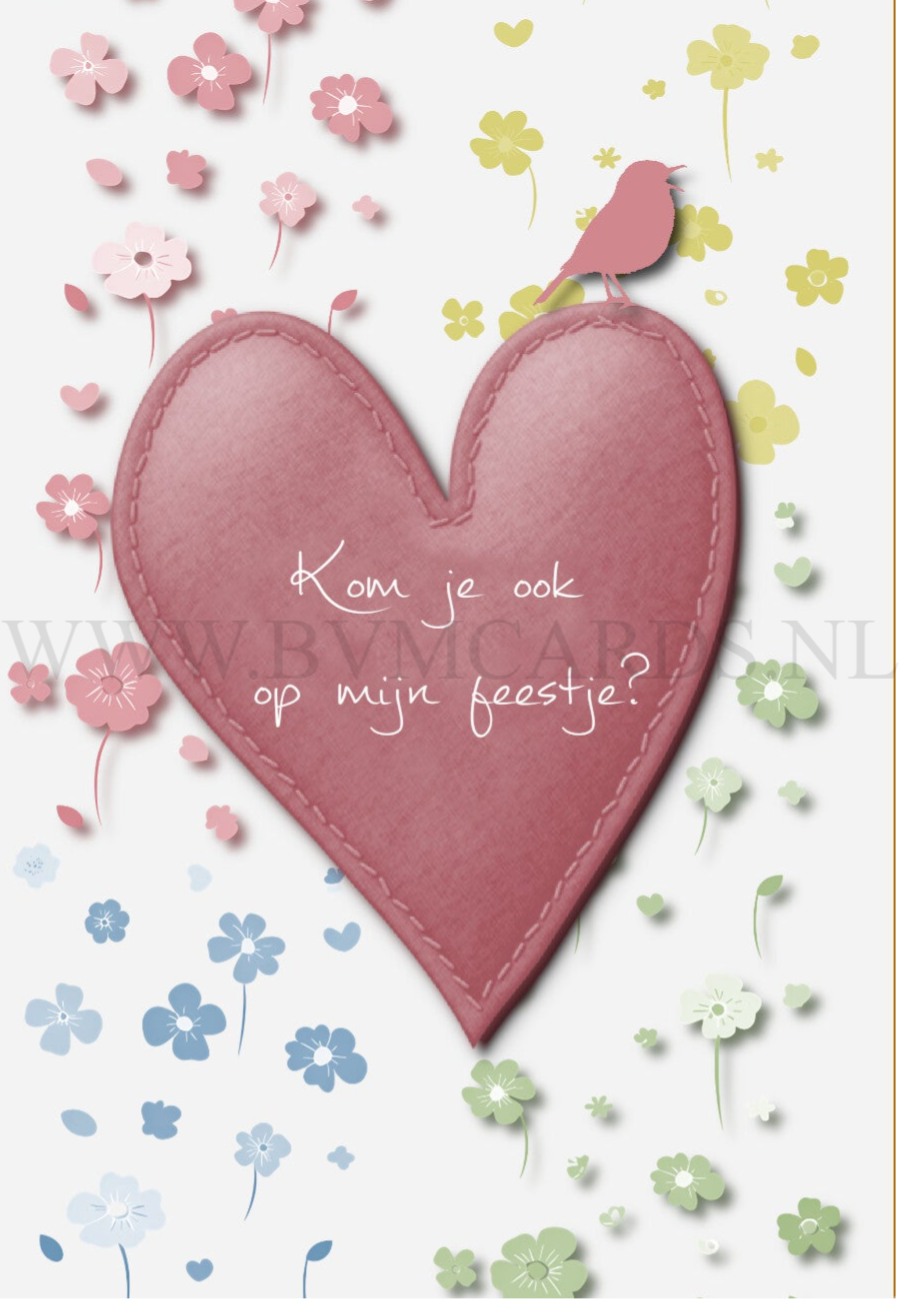 Kaartjes (5 stuks) Hart