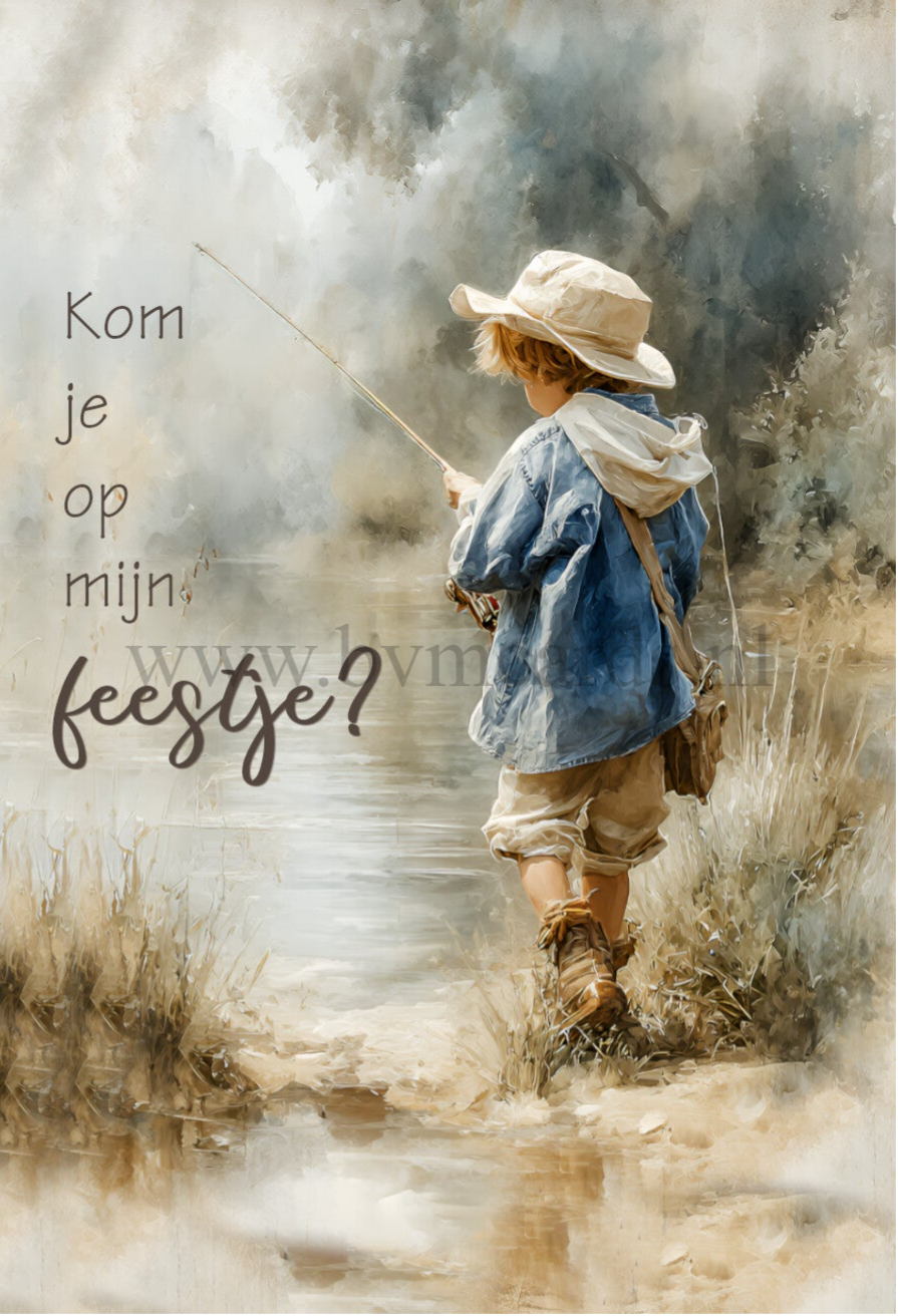 Kaartjes (5 stuks) Vissersjongen