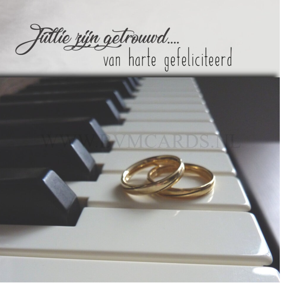 Wenskaart 11x11 - Orgel ringen