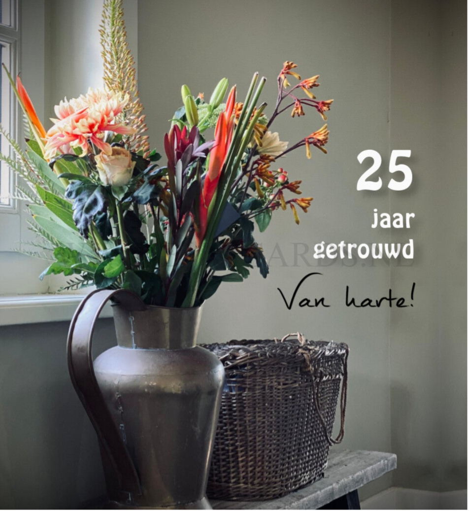 Wenskaart 12x13 - Bloemen 25