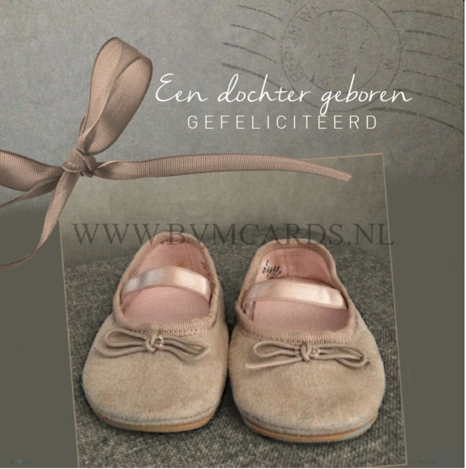 Wenskaart 11x11 - Schoentjes