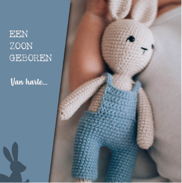 Wenskaart 11x11 - Knuffel