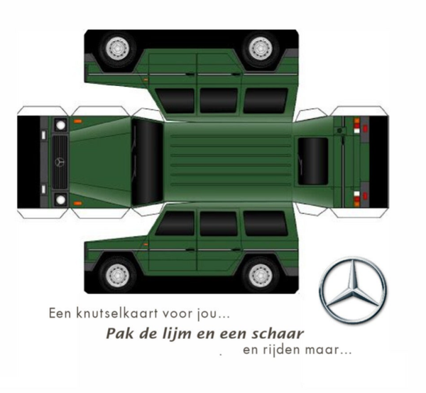 Wenskaart 12x13 - Mercedes