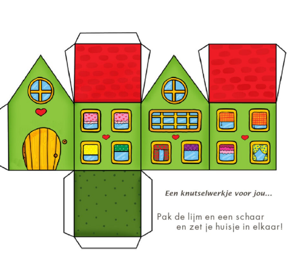 Wenskaart 12x13 - Huisje