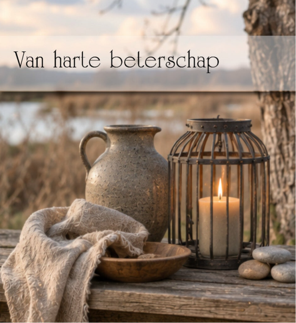 Wenskaart 12x13  - Buitenkaars