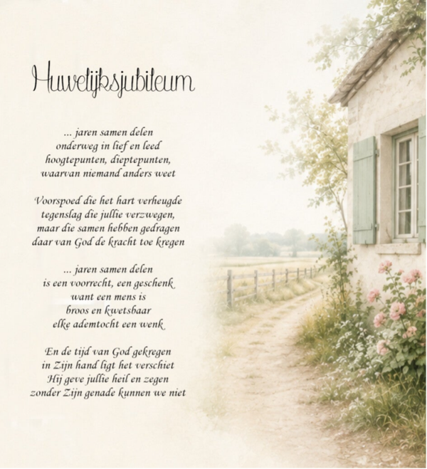 Wenskaart 12x13 - Huis