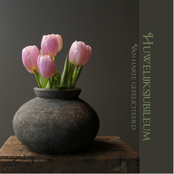 Wenskaart 11x11 - Tulp
