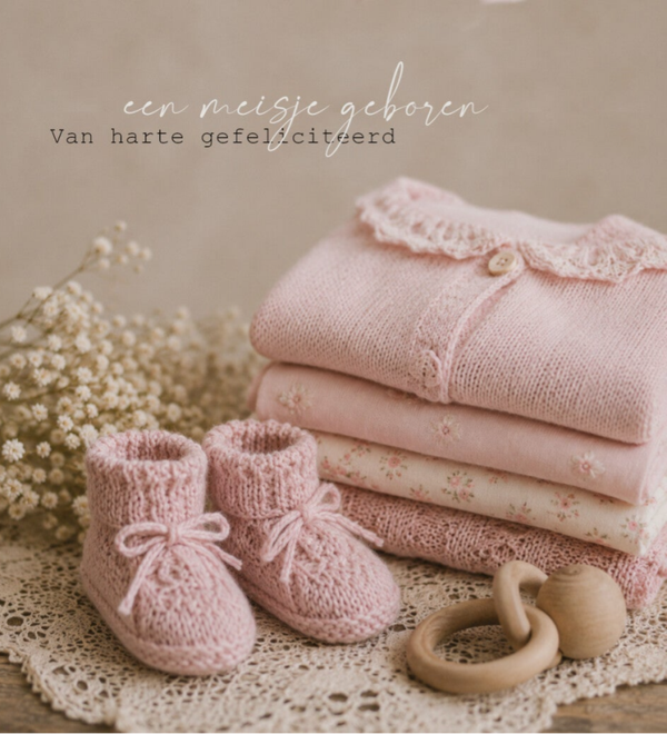 Wenskaart 12x13 - Truitjes sokjes
