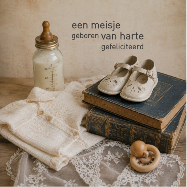 Wenskaart 11x11 - Fles
