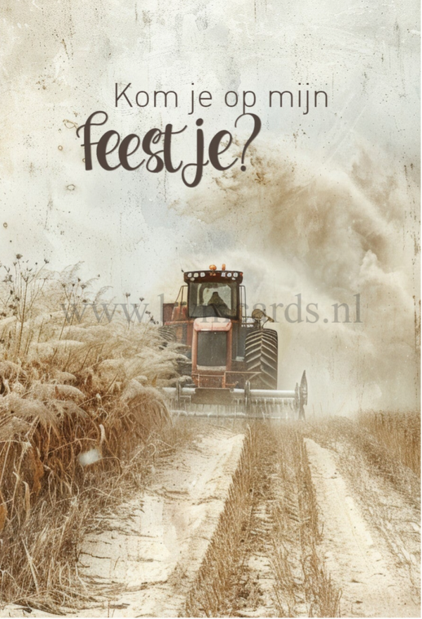 Kaartjes (5 stuks) Tractor2