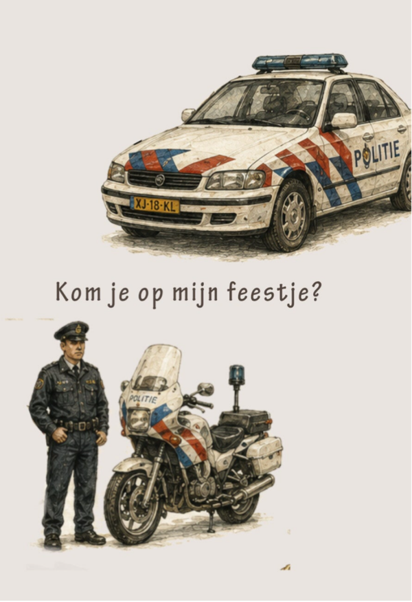 Kaartjes (5 stuks) Politie