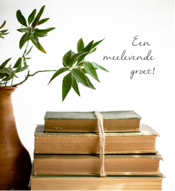 Wenskaart 12x13 - Boeken