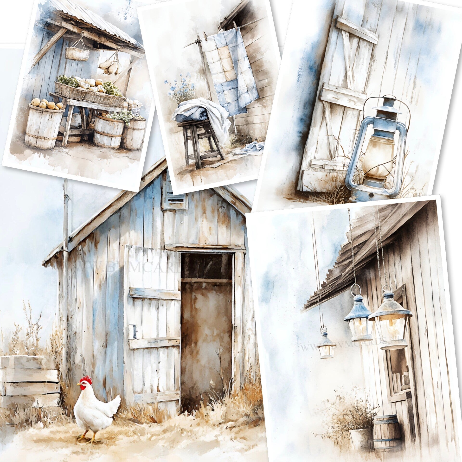 Set G Ansicht Assorti Blanco