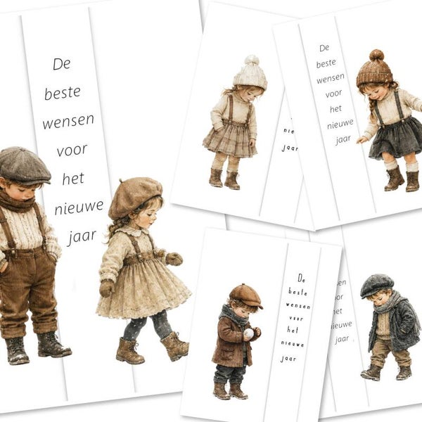 Set Ansicht Nieuwjaar