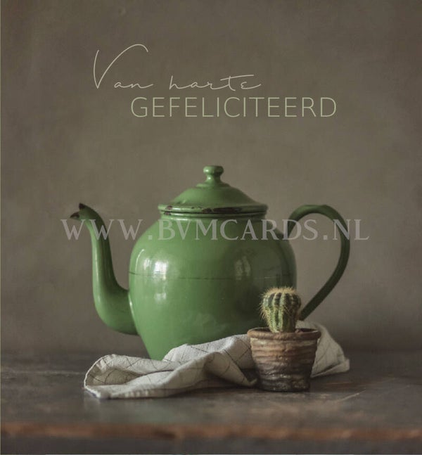 Wenskaart 12x13 - Theekan