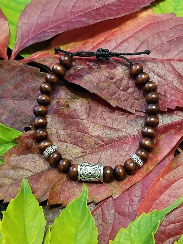 Bracelet bois rune INGWAZ