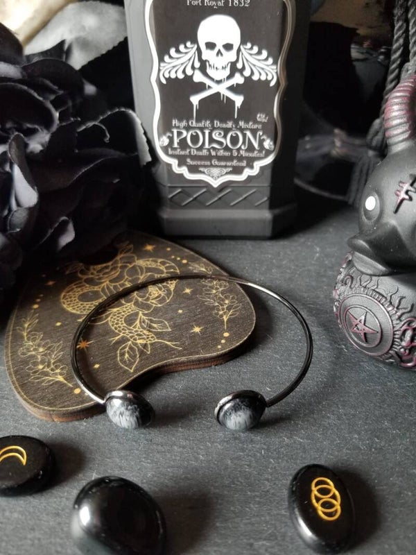 Jonc noir & gris