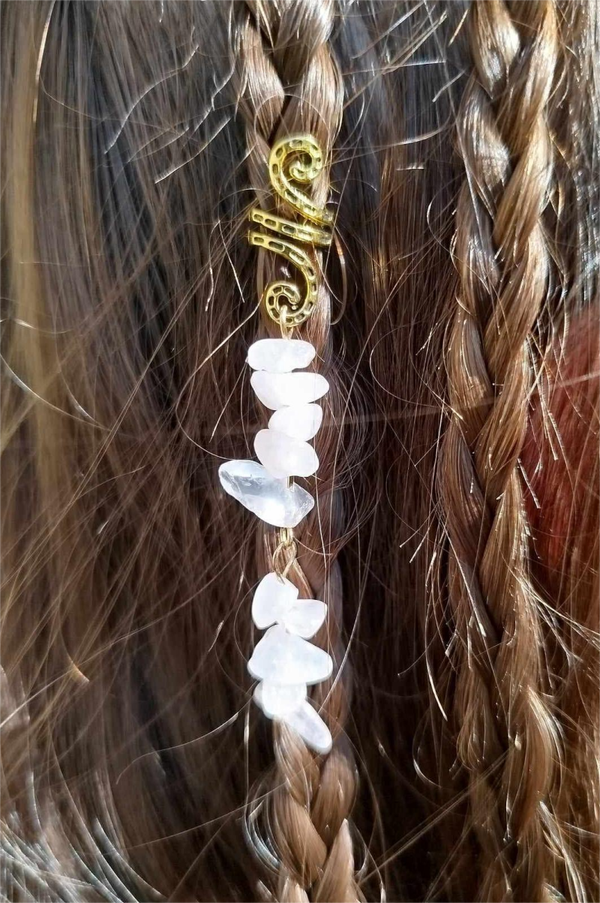 Perle de cheveux en pierres naturelles