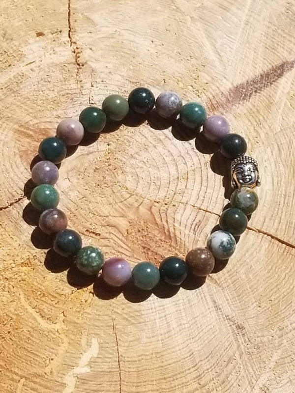 Bracelet bouddha agate indienne