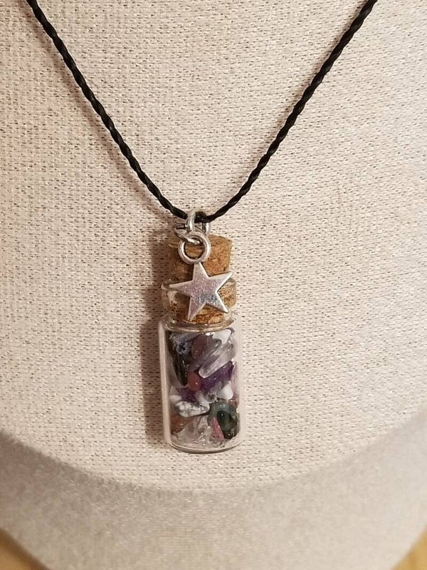 Collier fiole "douce nuit"