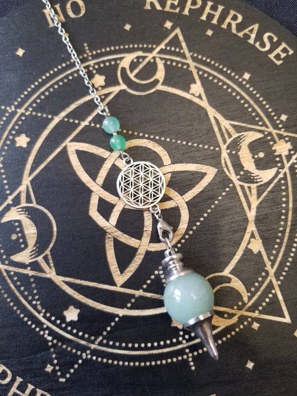 Pendule 3 en 1 en aventurine