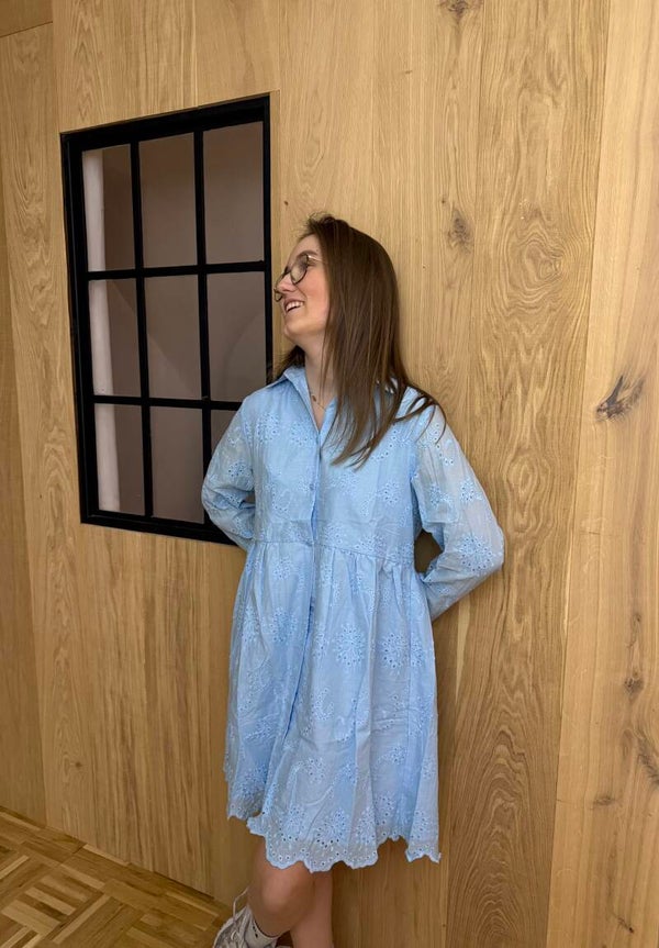Oversized dress baby blue - M/L