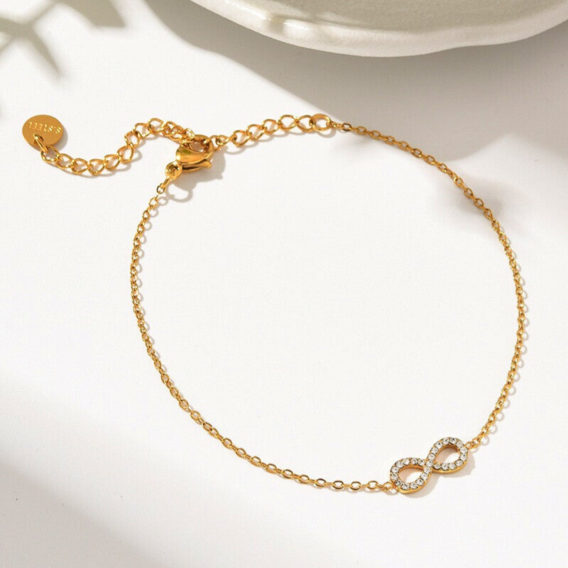 Golden infinity bracelet