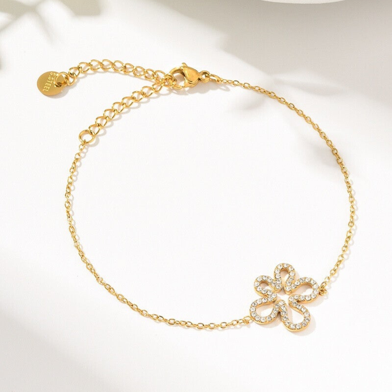 Golden flower bracelet