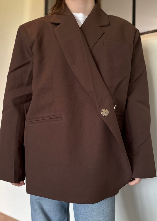 Oversized blazer - Coffee