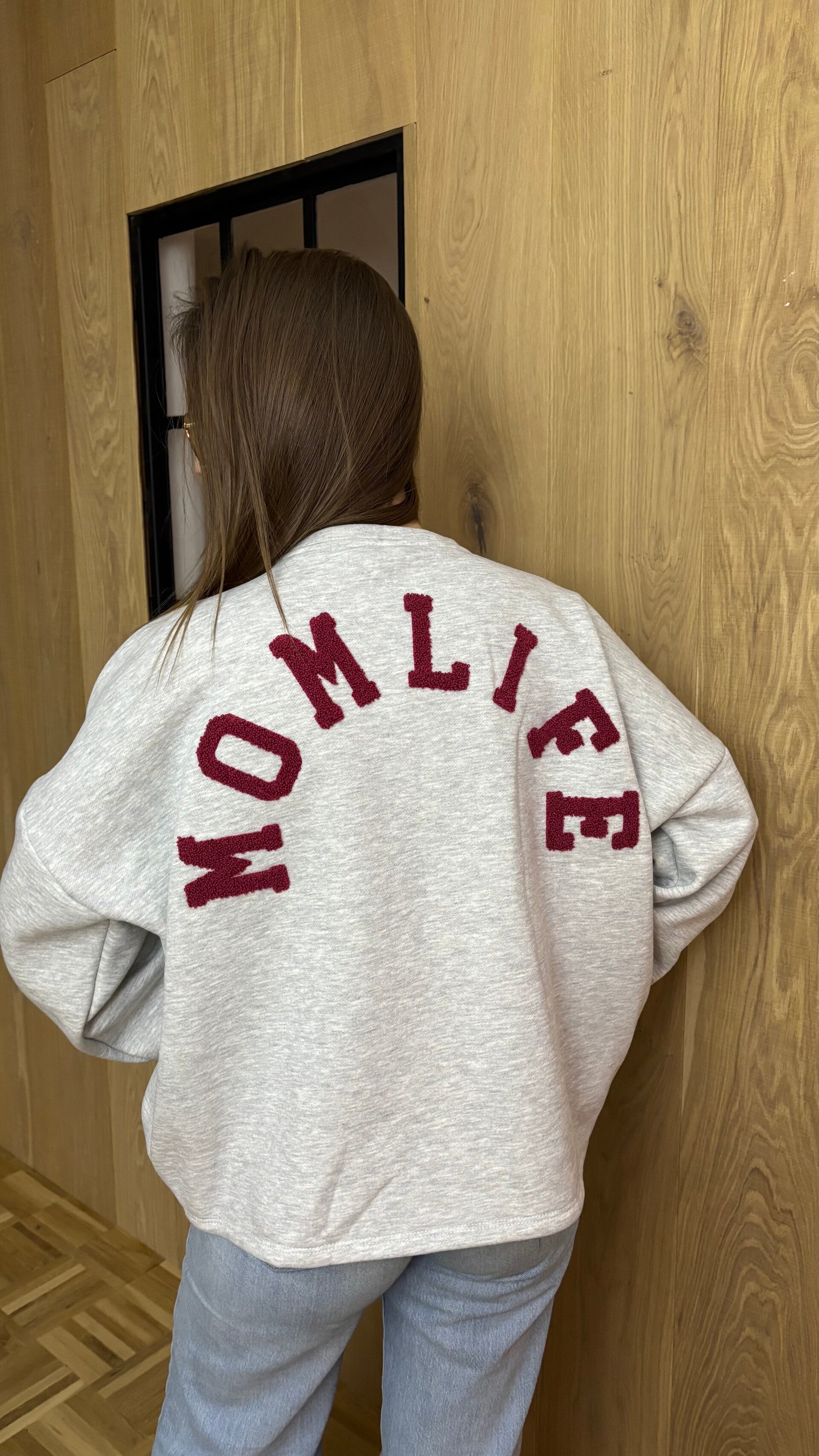 MOMLIFE bordeaux sweater - ONE SIZE