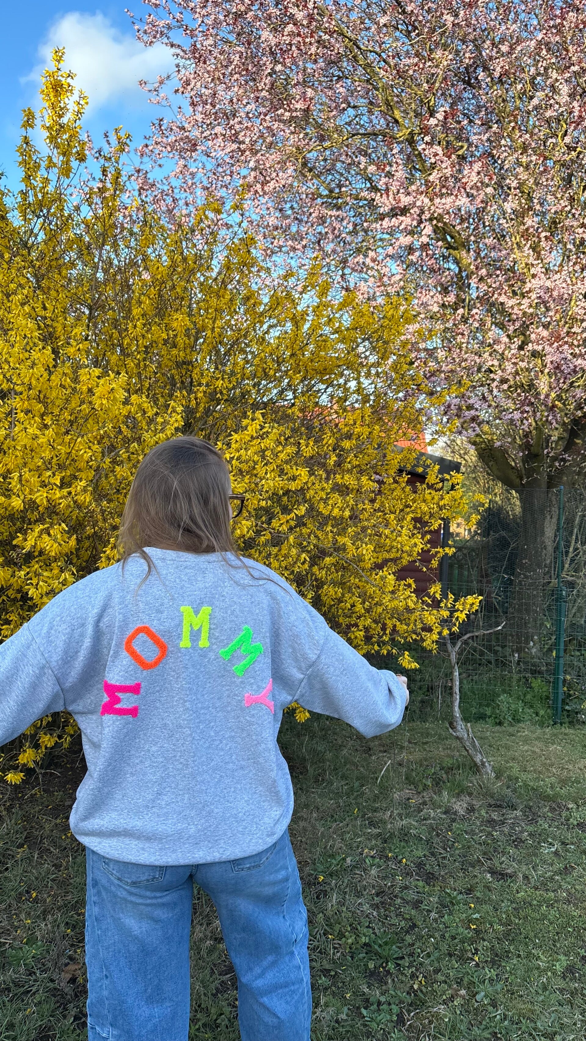 Mommy longsleeve grey - one size