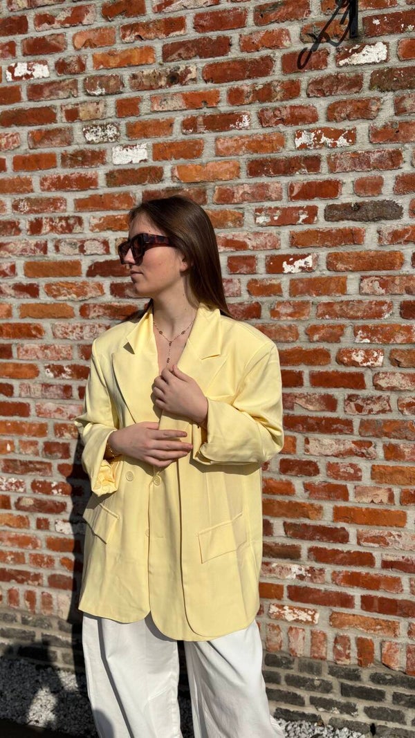 Lemon luxe blazer