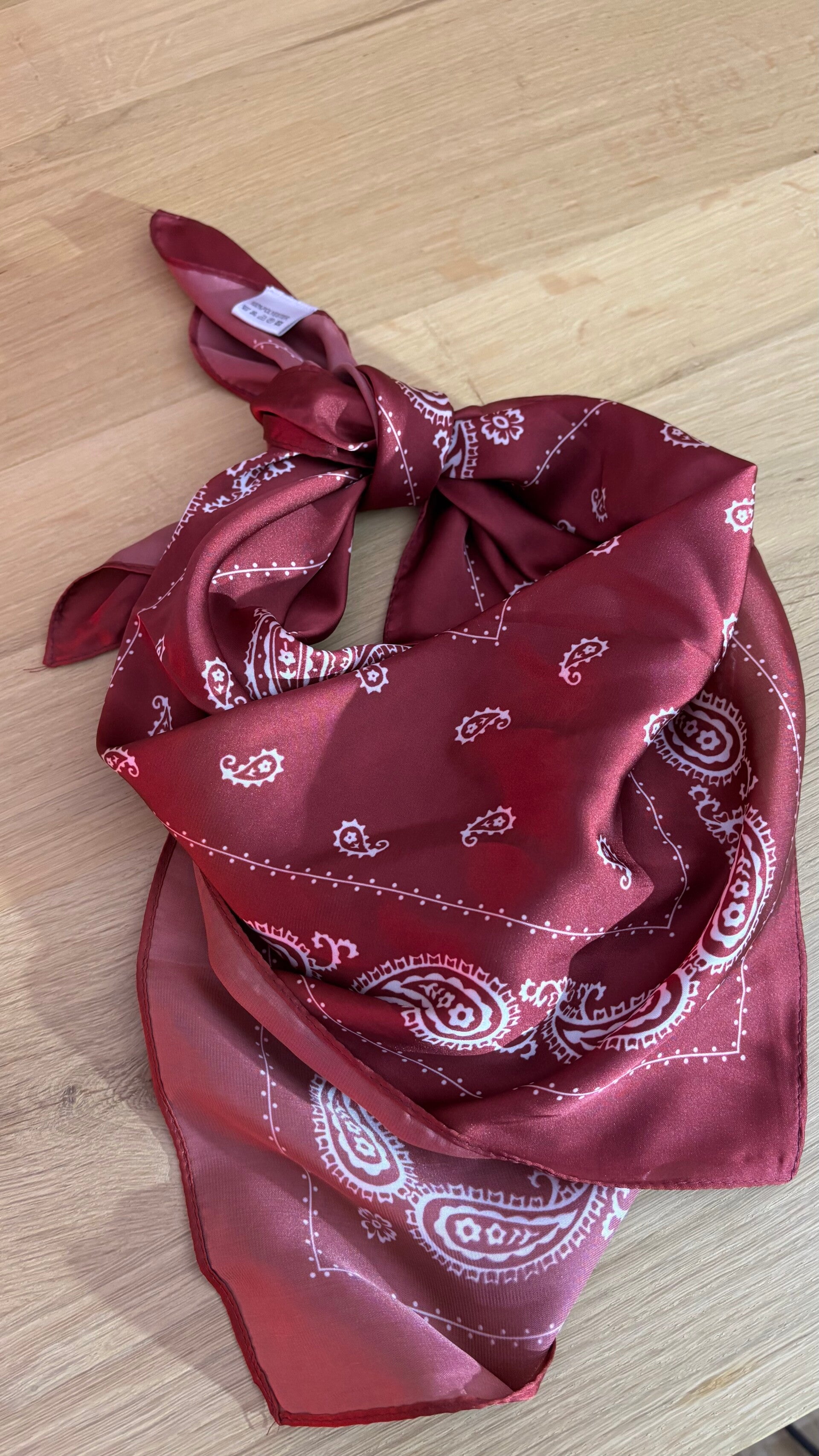 Stylish red scarf