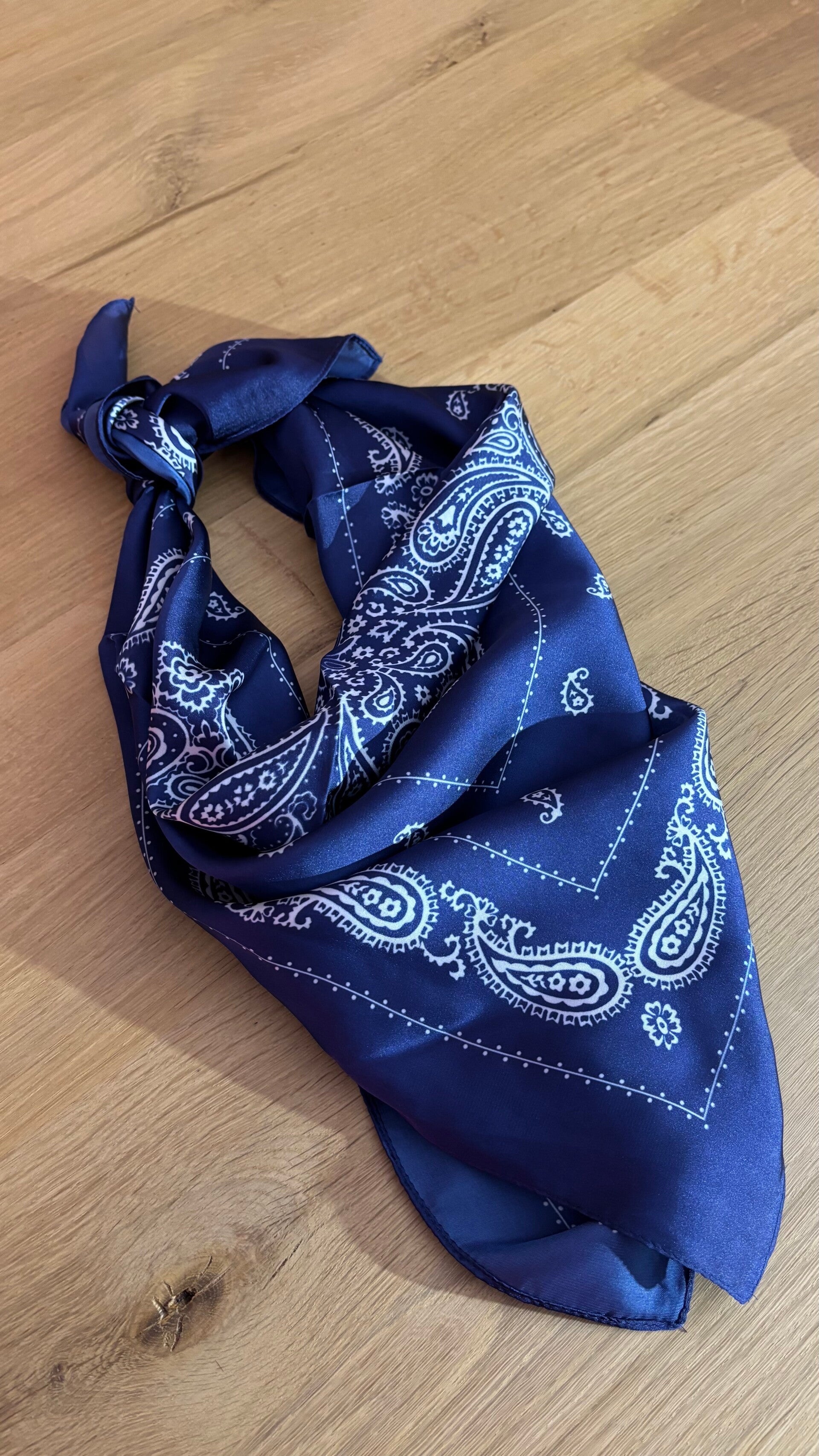 Stylish navy scarf