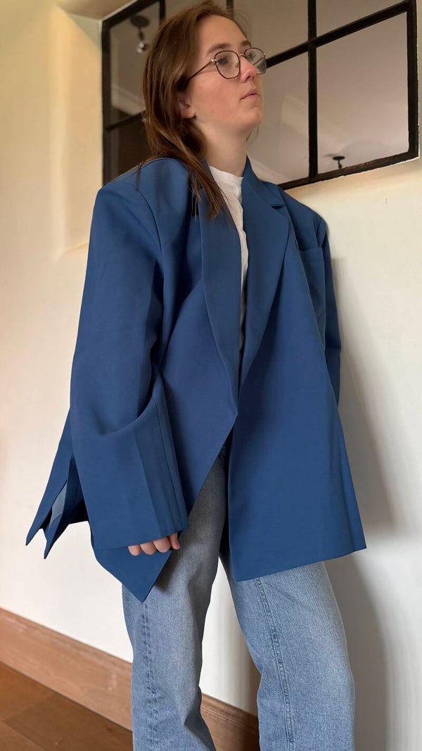 Oversized blazer - Blue