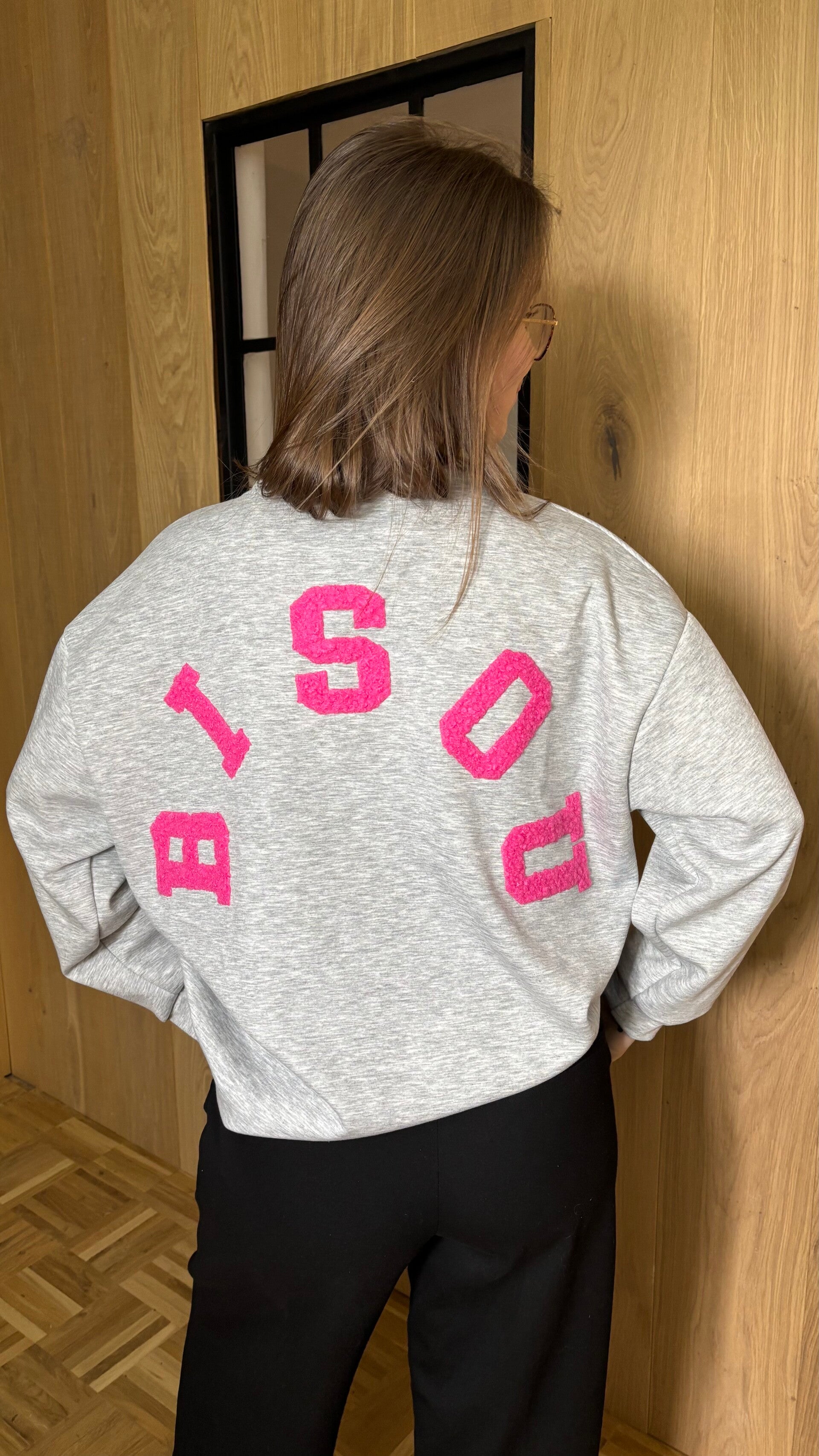 Bisou longsleeve grey – ONE SIZE