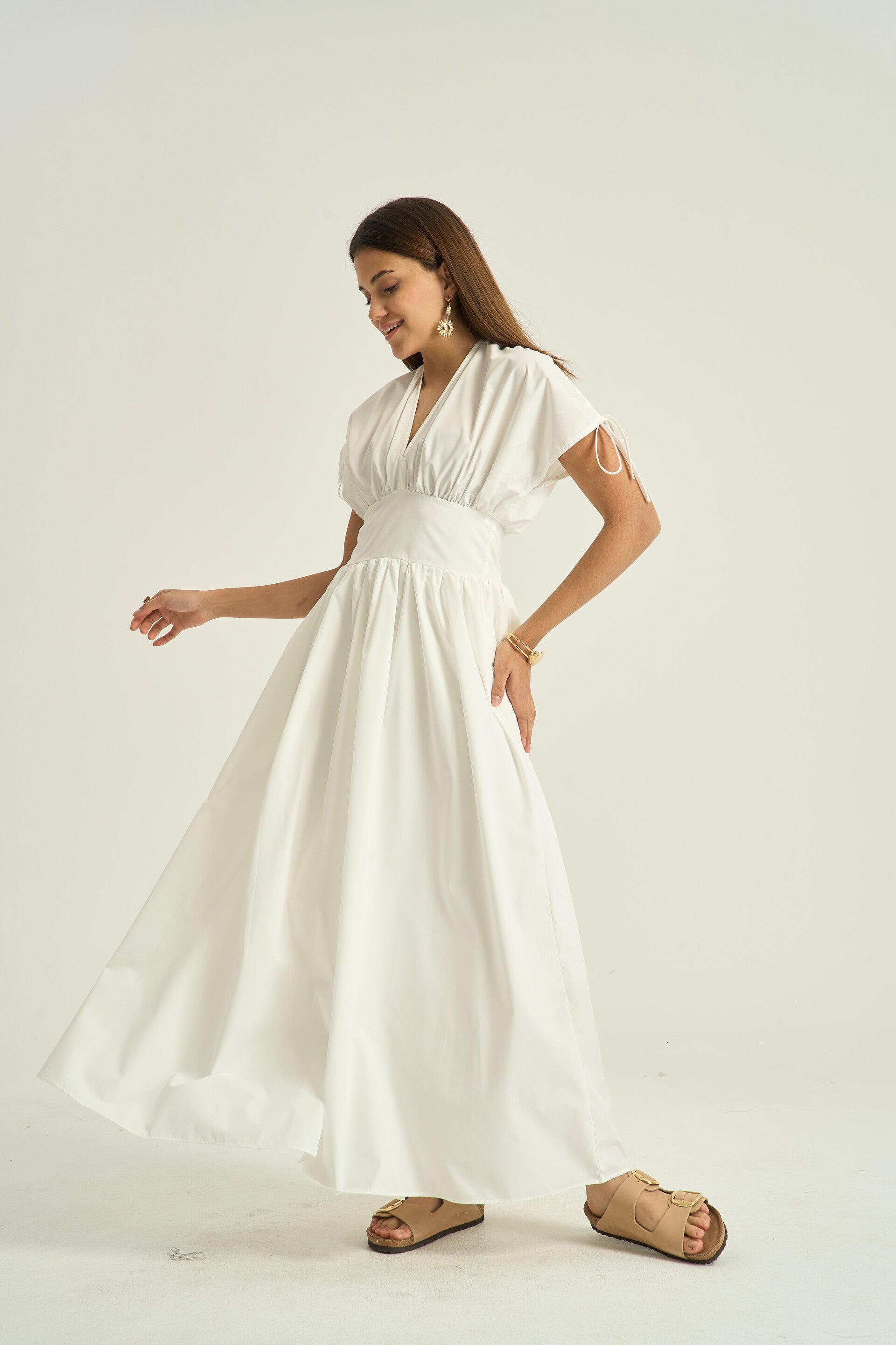Maxi dress with open back pre-order