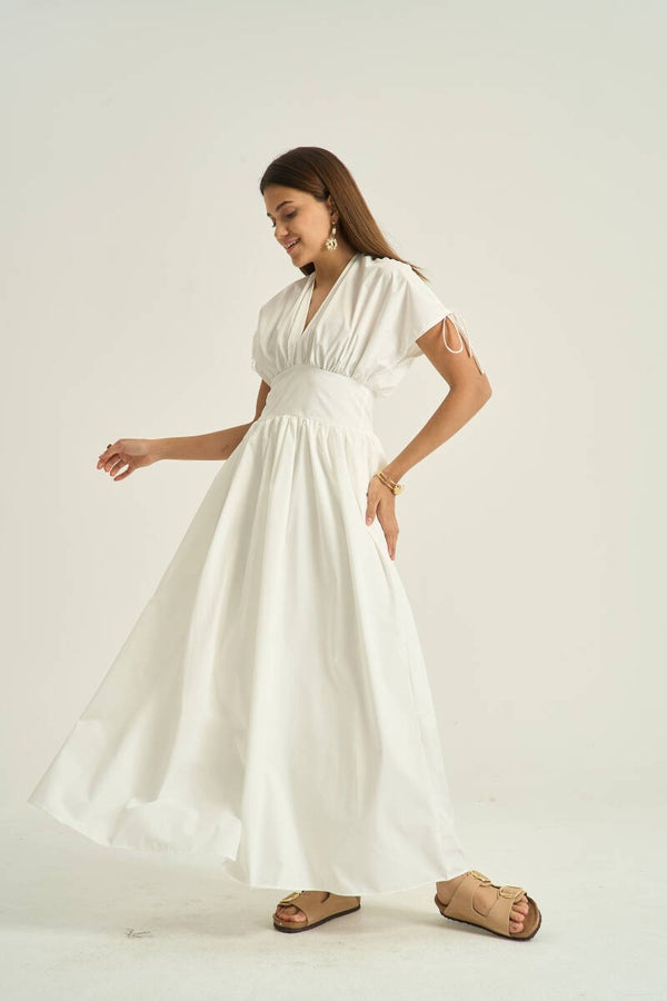 Maxi dress with open back pre-order