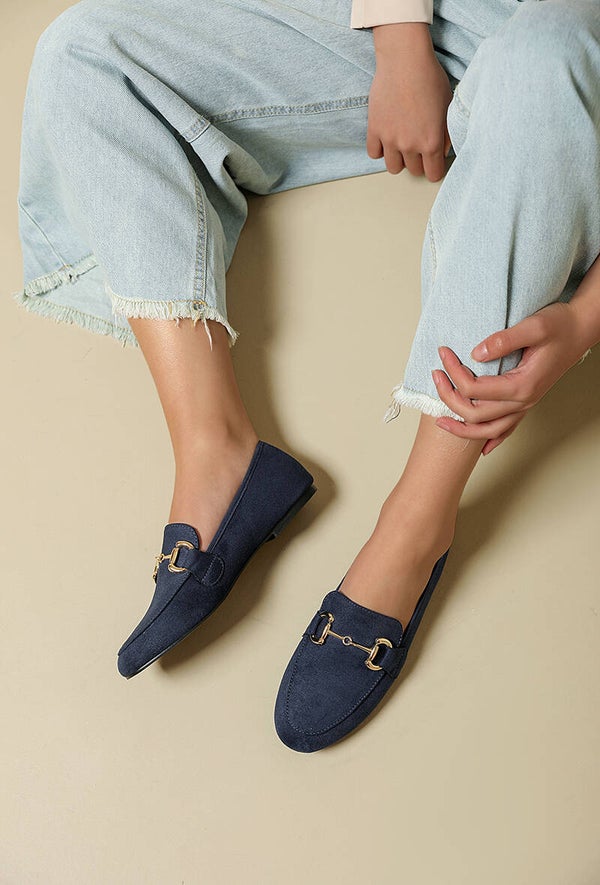 Suède loafers