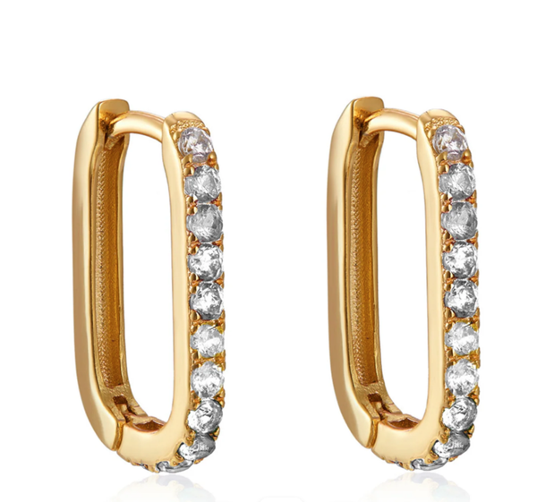 RUTH GOLD DIAMANTEN OORBEL