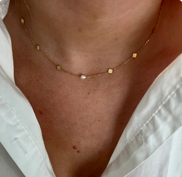 GOUDEN KLAVER PAREL KETTING