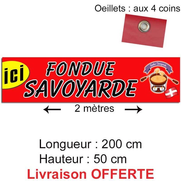 Banderole "FONDUE SAVOYARDE"