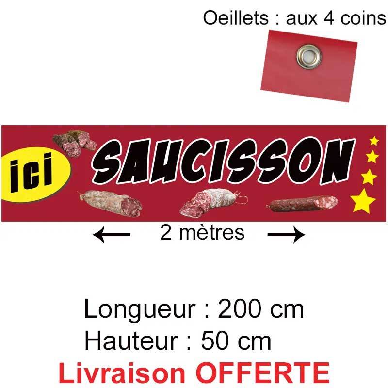 banderole pas cher saucisson