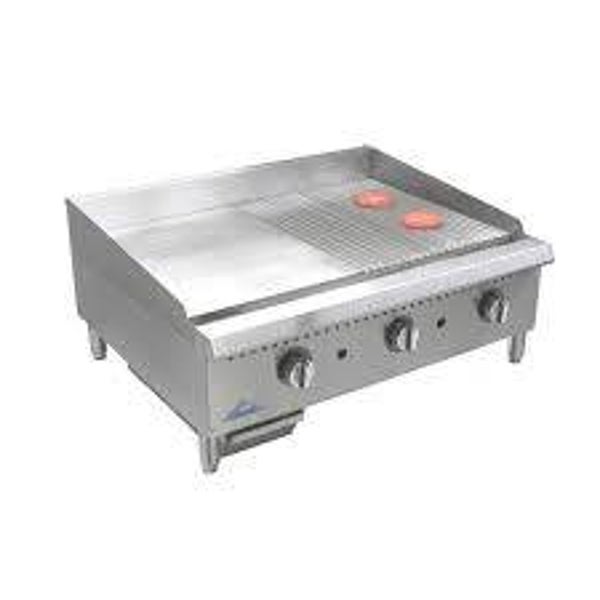 Countertop Gas Griddle (Full Flat or 1/2 Grooved)