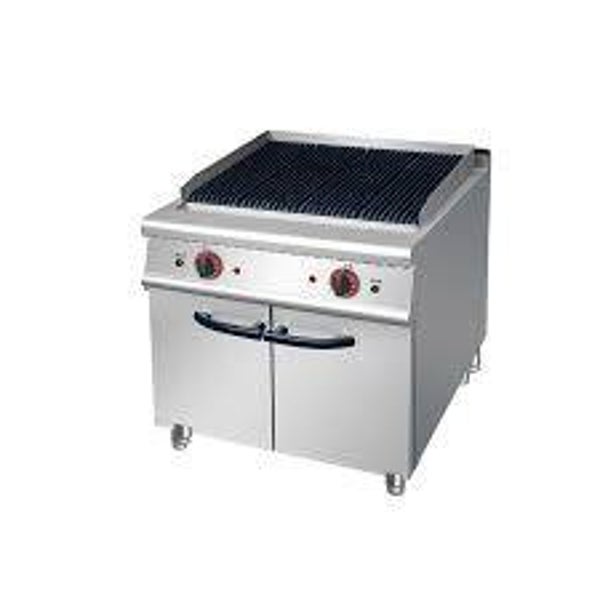 Electric Lava Rock Grill with Cabinet