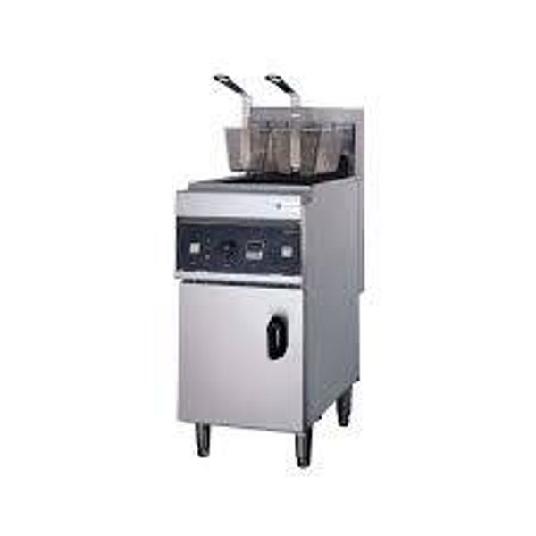 Electric 1 Tank Fryer (2 Baskets) with Cabinet