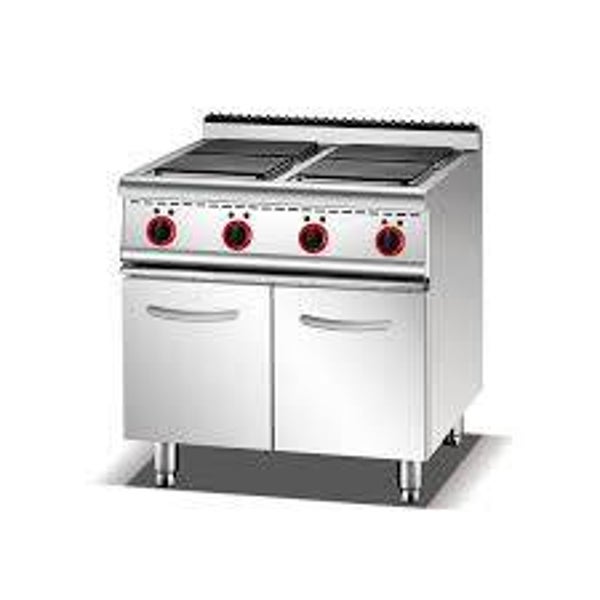 Electric Range with 4 Hot Plates & Cabinet